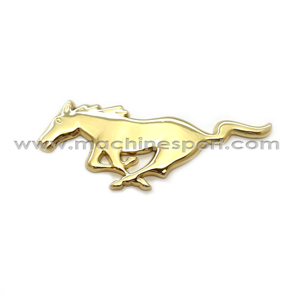 آرم فورد موستانگ Mustang طلایی رنگ 10.8 سانتی
