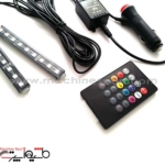کیت نور پردازی داخل خودرو ریموت دار RGB