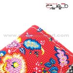 روکش دور فرمان دوختی طرح گلدار سرخابی
