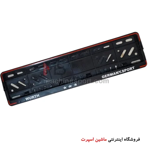 قاب پلاک ساده دور دار قرمز 01