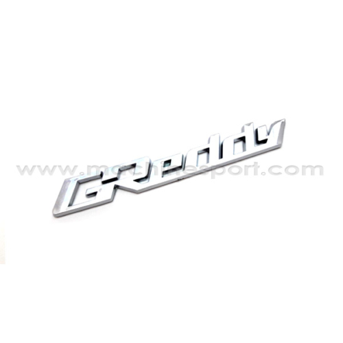آرم تیونینگ Greddy سایز 15 سانت نقره ای