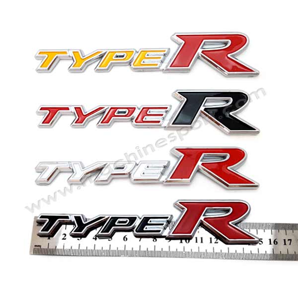 آرم Type-R هوندا سیویک زرد رنگ سایز 15 سانت