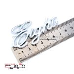 آرم نوشته eight نقره ای