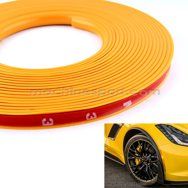 نوار دور رینگ اسپرت زرد مناسب رینگ خودرو