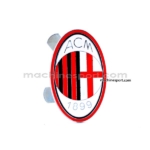 لوگو تیم فوتبال میلان milan جلو پنجره ای