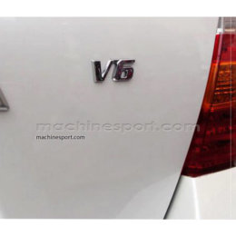 لوگو V6 برای موتور خودروهای 6 سیلندر