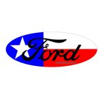 آرم جلو پنجره فور تگزاس Ford texas state