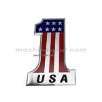 برچسب سه بعدی آلومینیومی پرچم USA