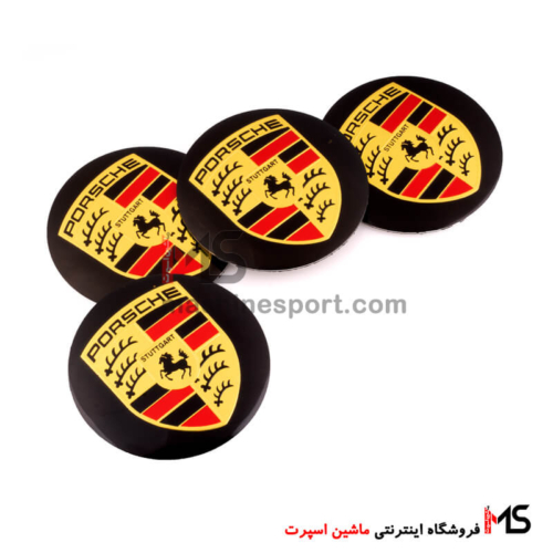 آرم کاپ رینگ طرح پورشه Porsche مشکی