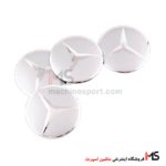 آرم کاپ رینگ طرح مرسدس بنز نقره ای
