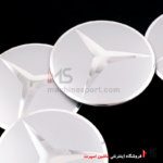 خرید کاپ رینگ طرح مرسدس بنز نقره ای