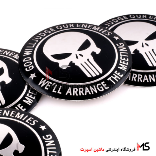 آرم کاپ رینگ طرح جمجمه دور نوشته