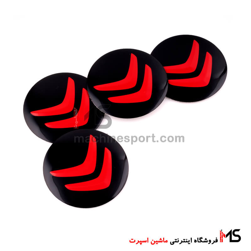 red-xantia-wheel-hub-caps-01 ارم کاپ رینگ طرح زانتیا Xantia قرمز