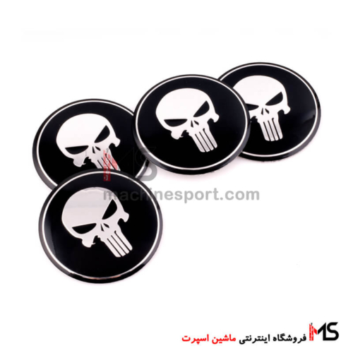 آرم کاپ رینگ طرح جمجمه مشکی Black Skull