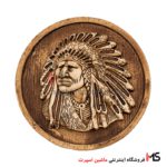 آرم سرخ پوست طرح چوب