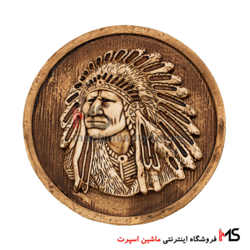 آرم سرخ پوست طرح چوب