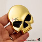 آرم فلزی جمجمه مناسب ماشین و موتورسیکلت