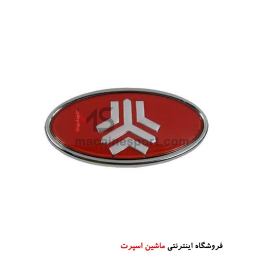 آرم قرمز جلو پنجره سایپا