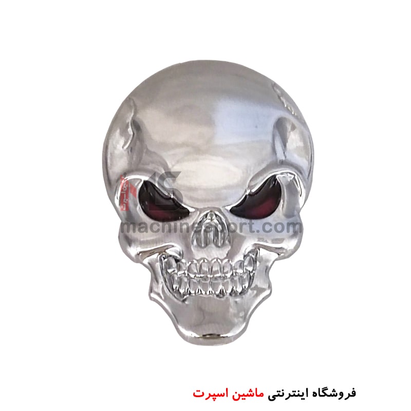 skull-5-min آرم جمجمه نقره ای 5 سانت